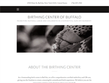 Tablet Screenshot of birthingcenterofbuffalo.com